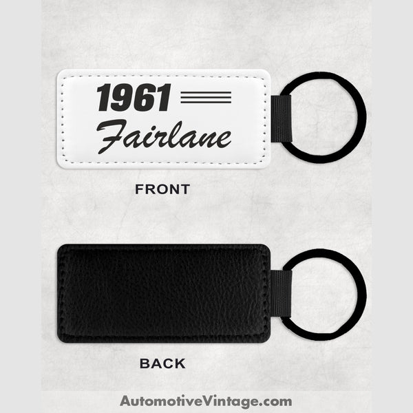 1961 Ford Fairlane Leather Car Key Chain Model Keychains
