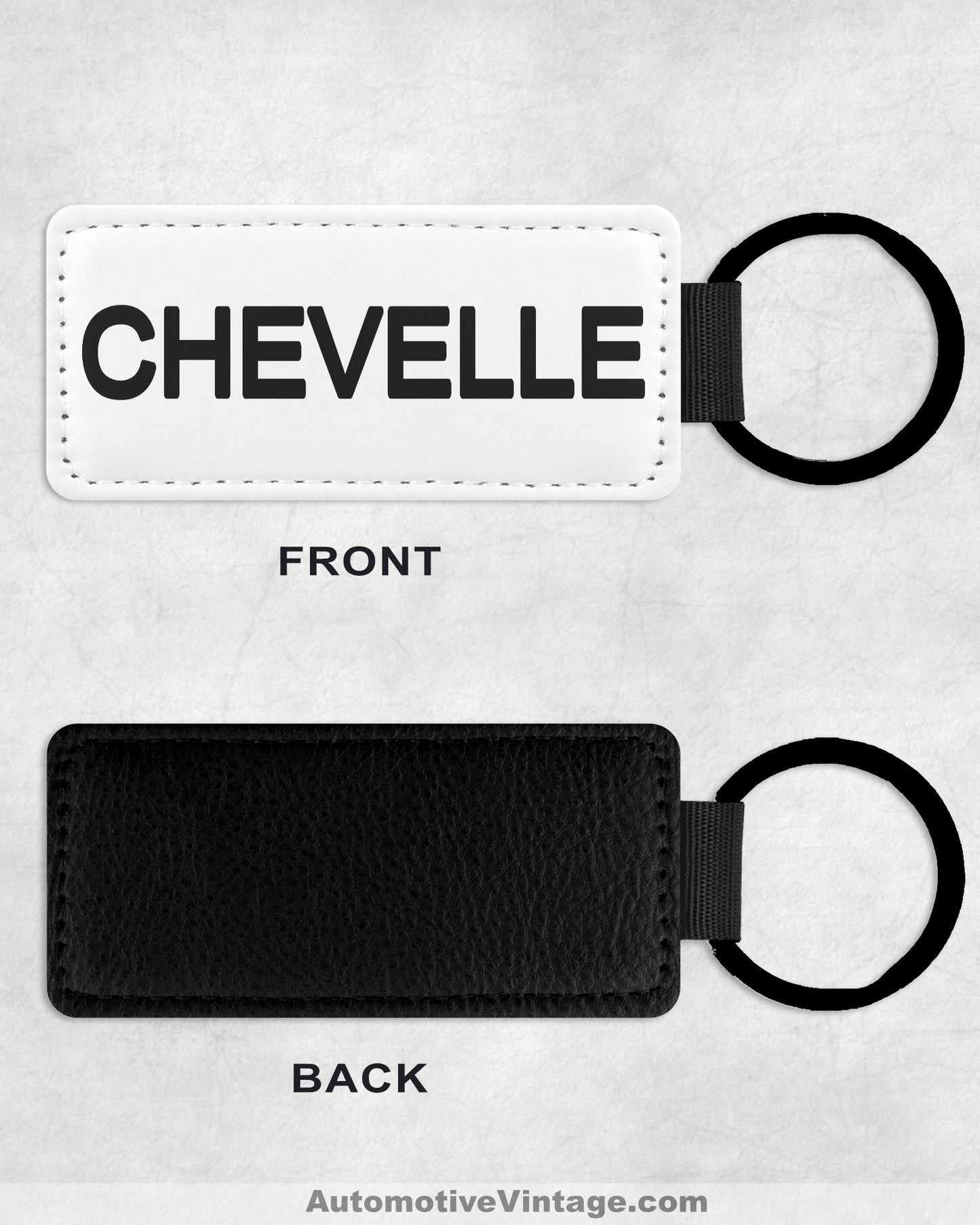 1964-1966 Chevrolet Chevelle EMBLEM Leather Car Keychain