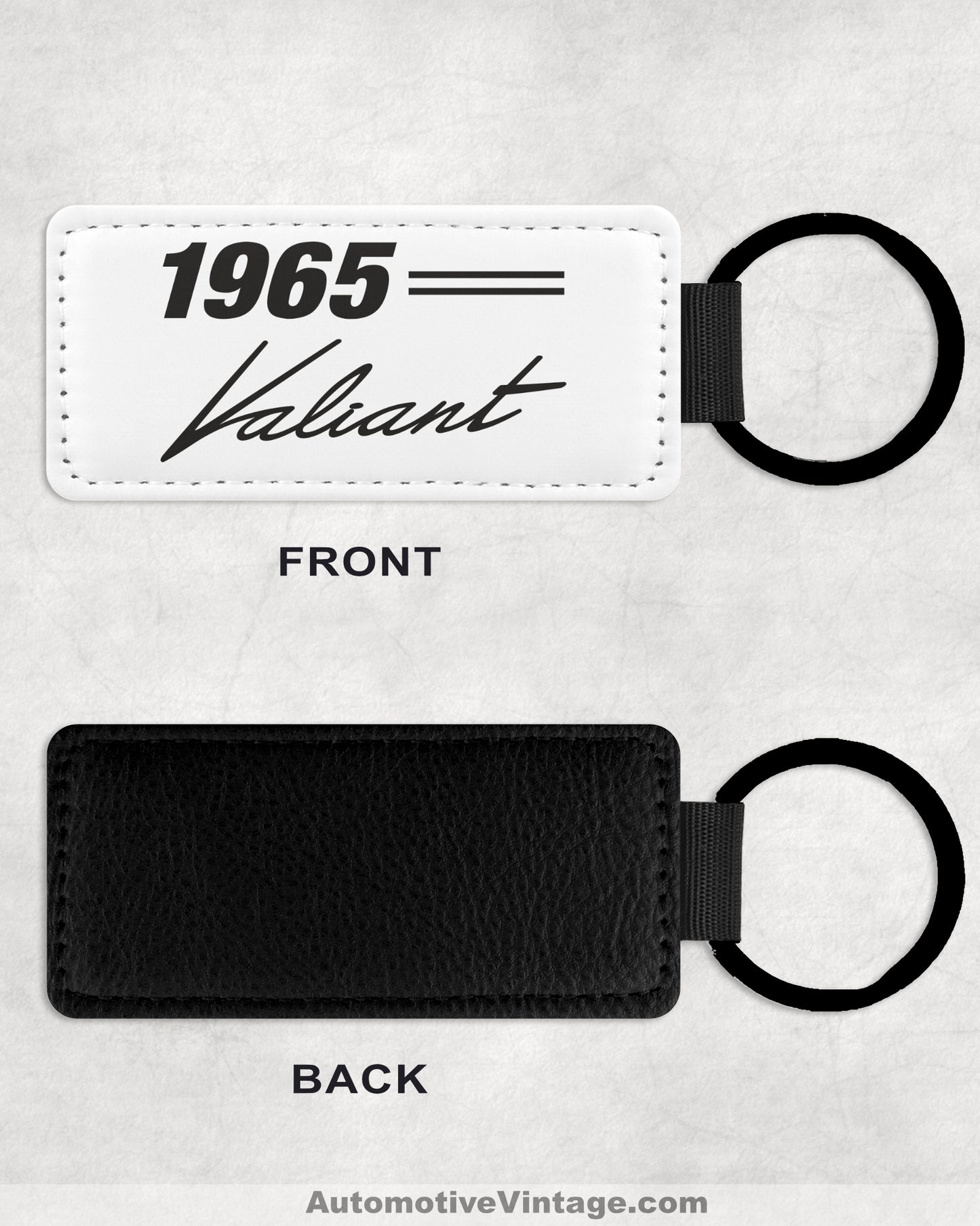 1965 65 Plymouth Valiant Leather Car Keychain