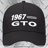 1967 Pontiac Gto Car Model Hat Black