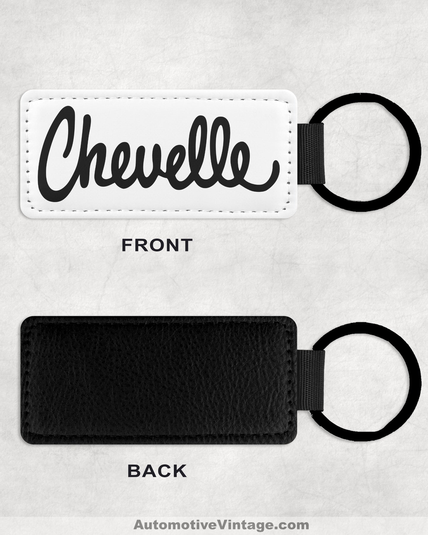 1970-1977 Chevrolet Chevelle EMBLEM Leather Car Keychain