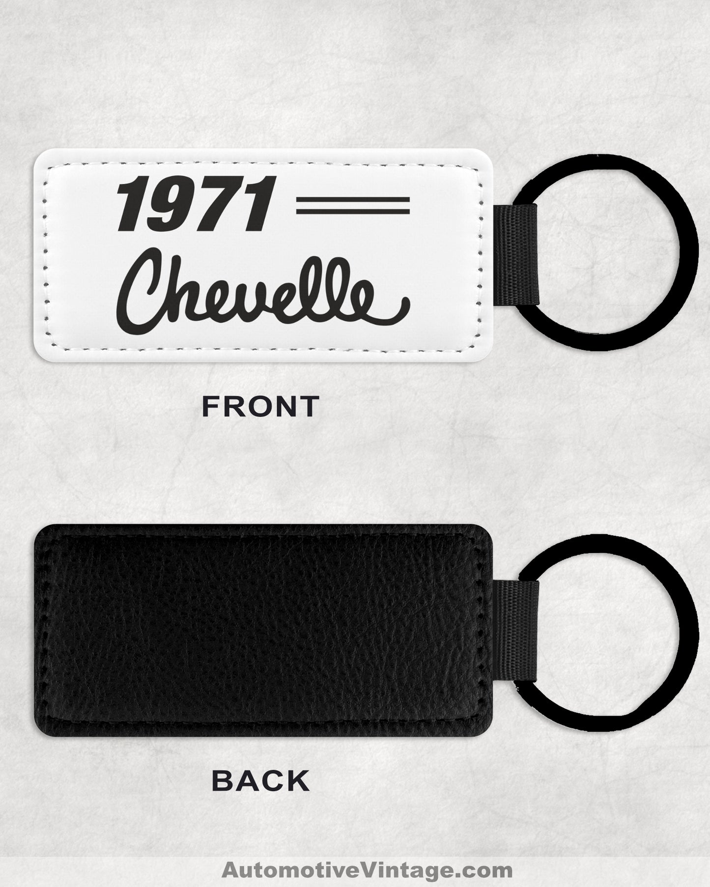 1971 71 Chevrolet Chevelle Leather Car Keychain