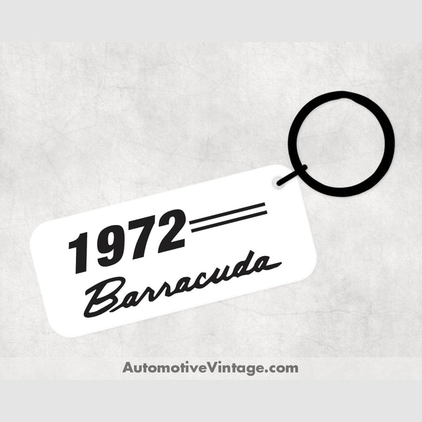 1972 Plymouth Barracuda Car Model Metal Keychain Keychains