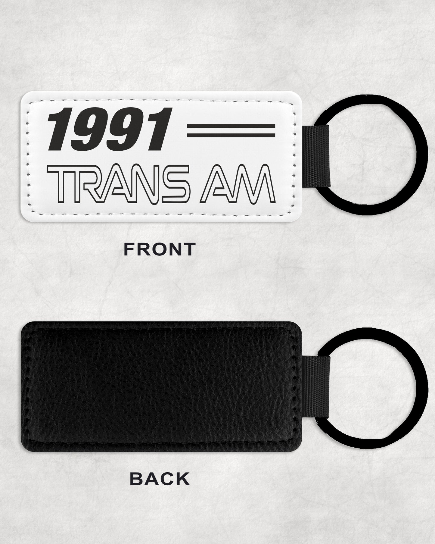 1991 91 Pontiac Trans Am Leather Car Keychain