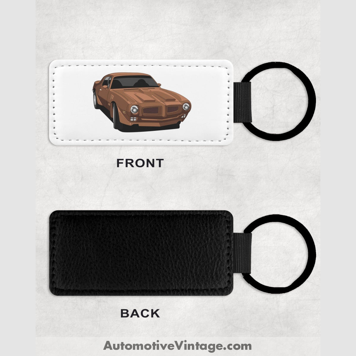 Chips Poncherello Firebird Famous Car Leather Key Chain Keychains