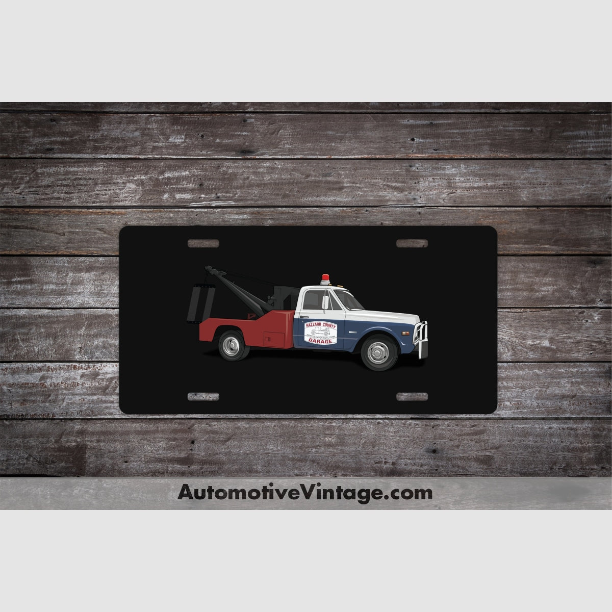 Dukes Of Hazzard Cooter Tow Truck Famous Car License Plate Black