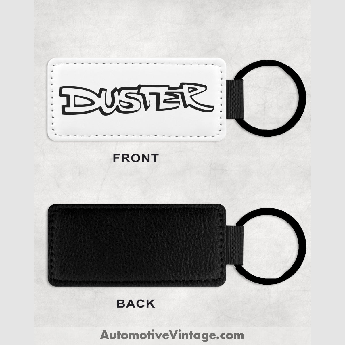 Plymouth Duster Leather Car Key Chain Model Keychains