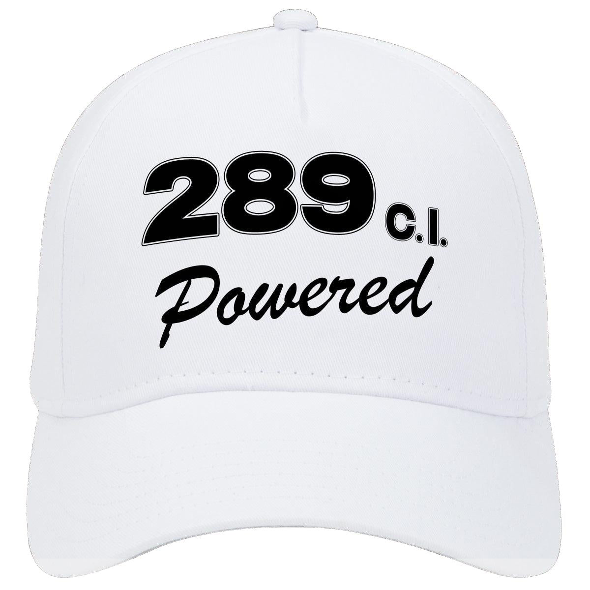 Ford 289 C.i. Powered Engine Size Car Hat White