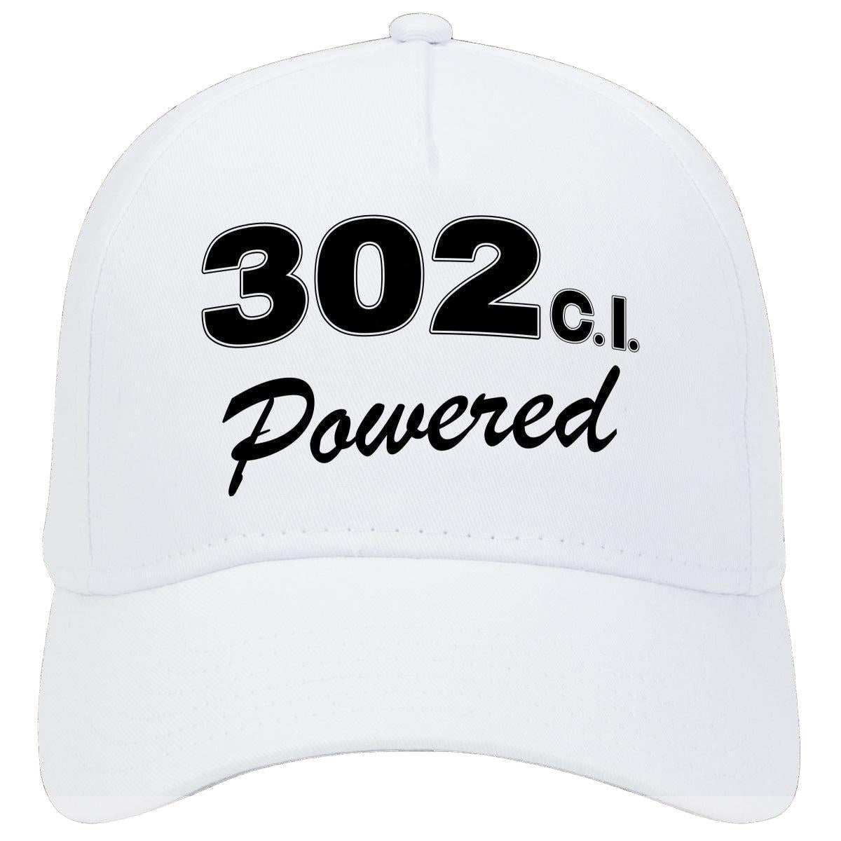 Ford 302 C.i. Powered Engine Size Car Hat White