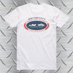 New York City Connecting Highway Retro Drag Racing T-shirt