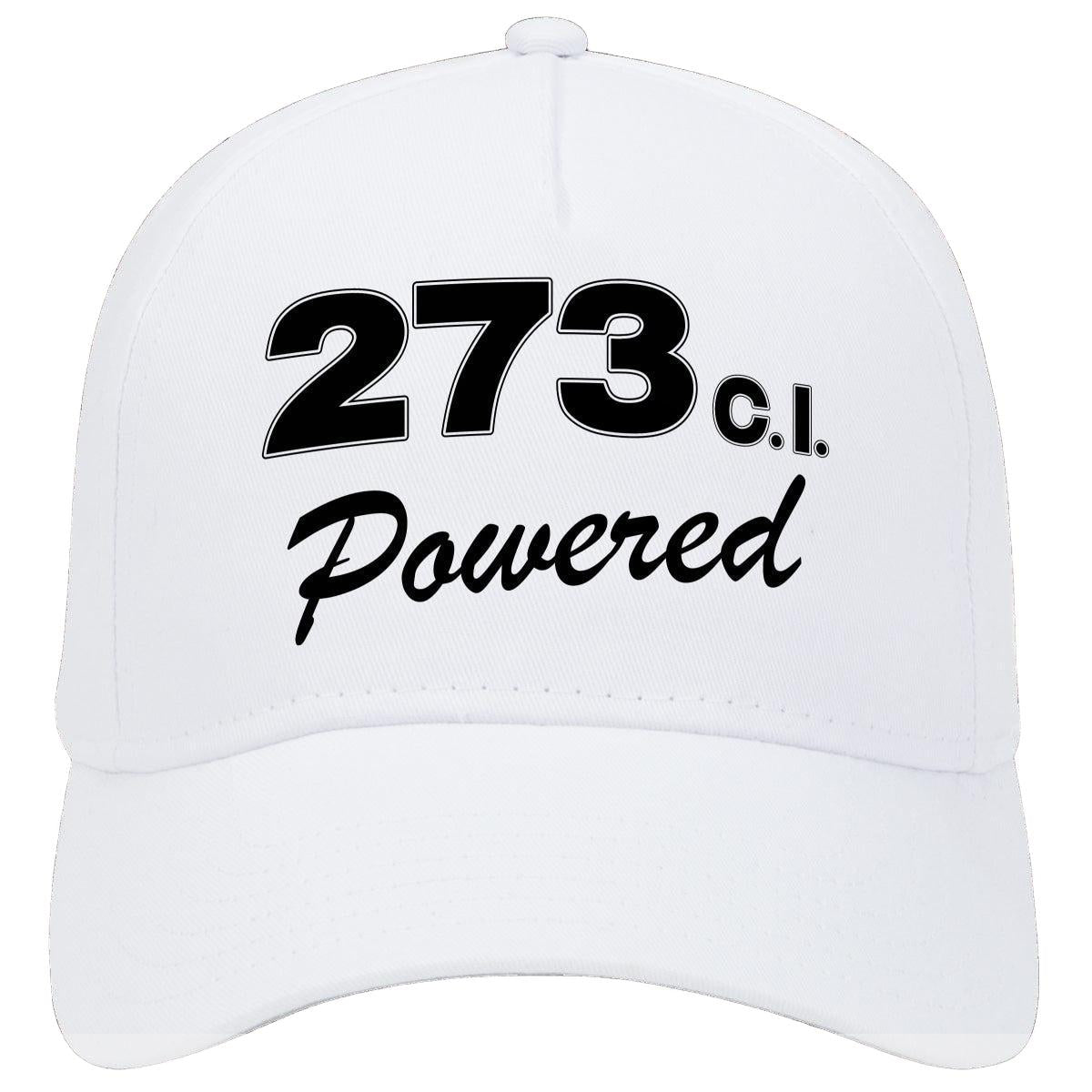 Plymouth 273 C.i. Powered Engine Size Car Hat White