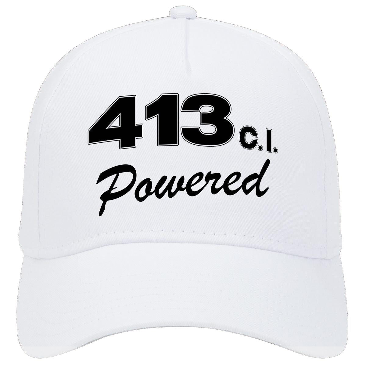 Plymouth 413 C.i. Powered Engine Size Car Hat White