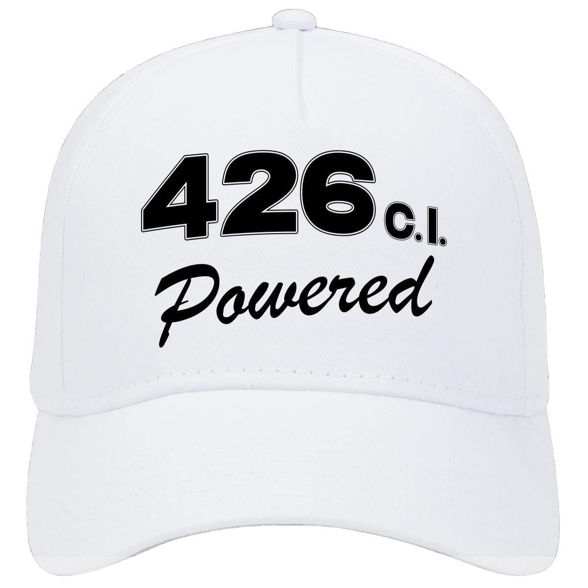 Plymouth 426 C.i. Powered Engine Size Car Hat White
