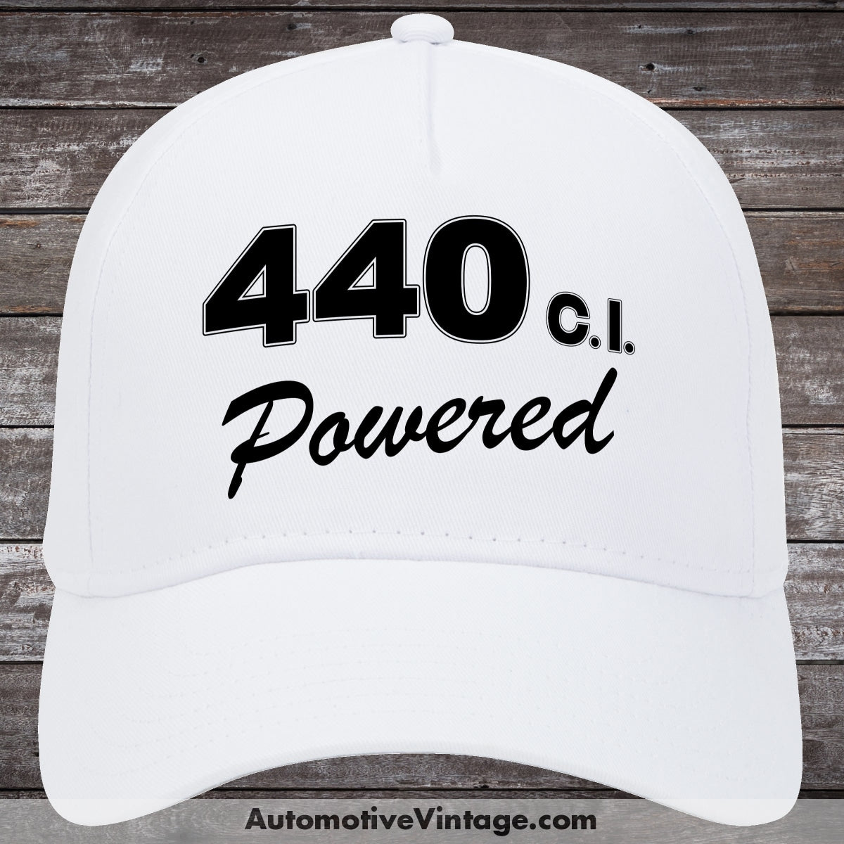 Plymouth 440 C.i. Powered Engine Size Car Hat White