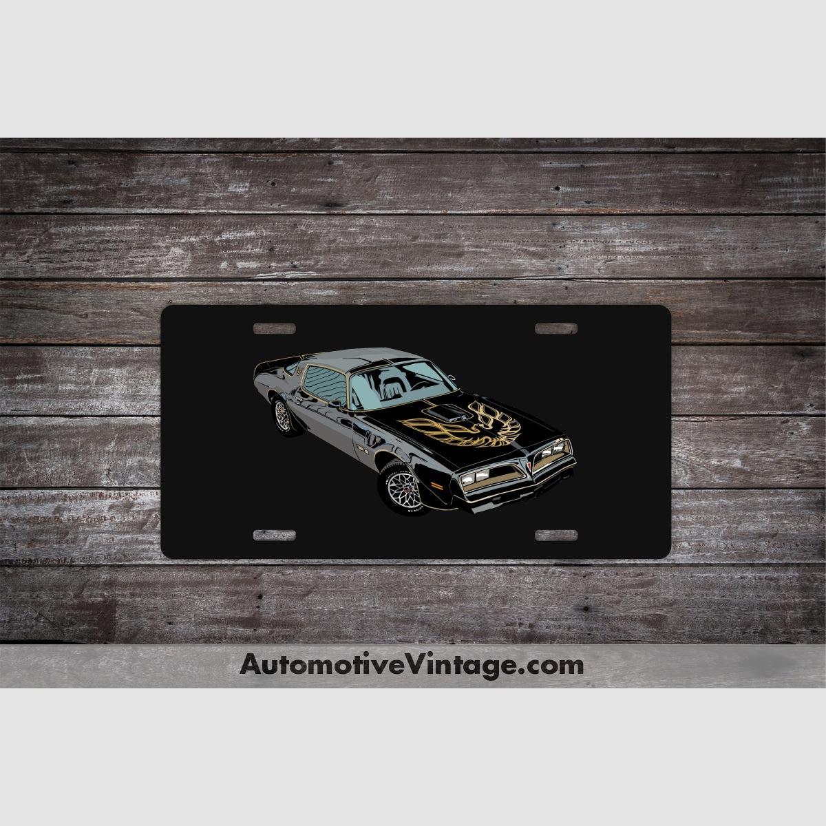 Smokey And The Bandit Pontiac Trans Am Famous Car License Plate Black