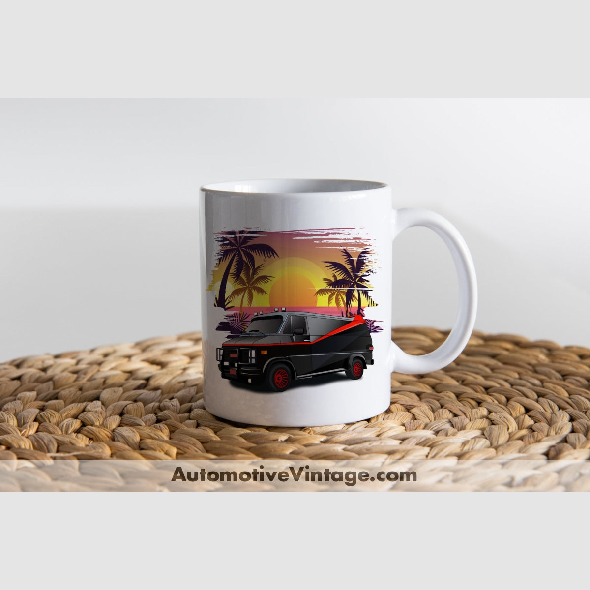 The A Team Gmc Van Famous Car Coffee Mug White