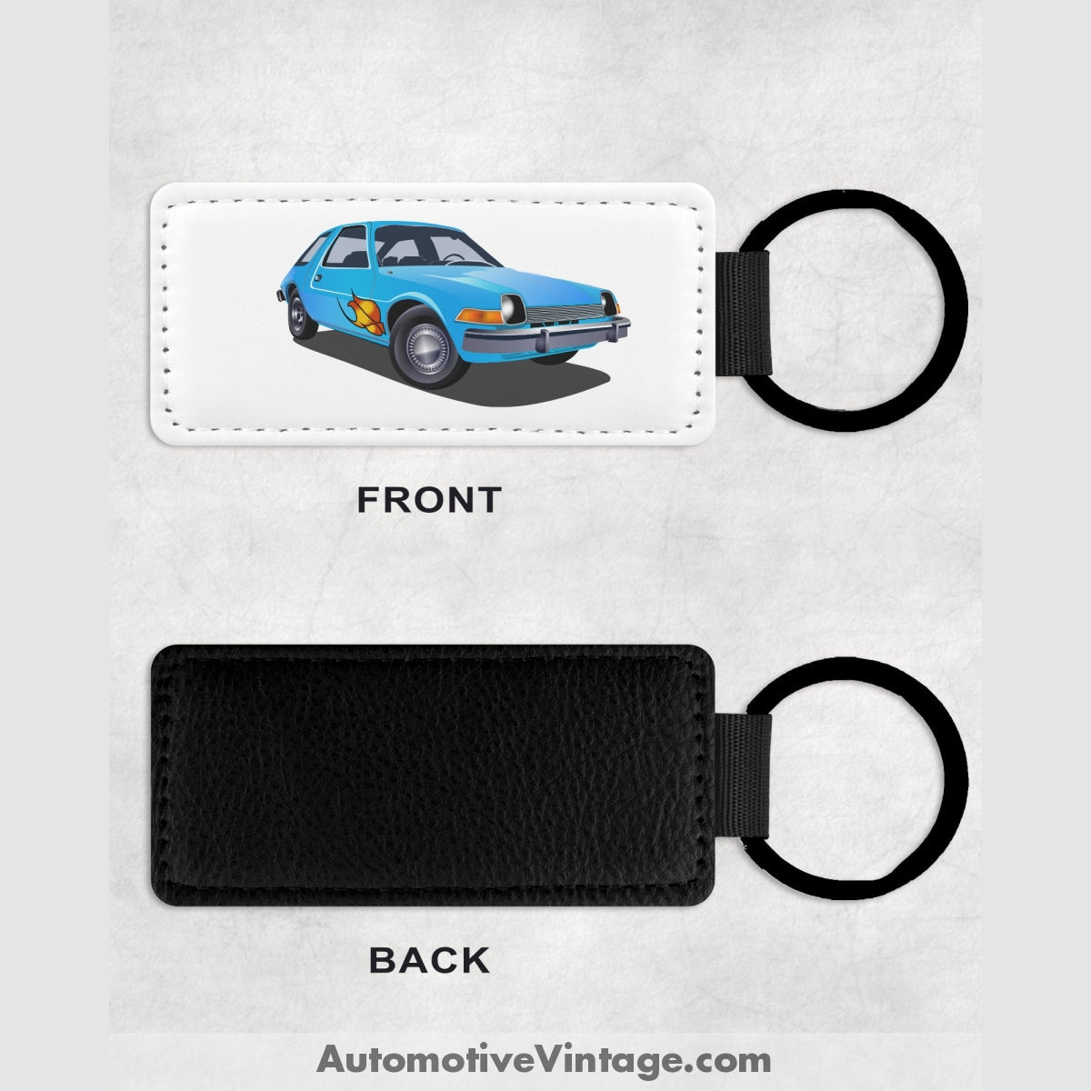 Waynes World Amc Pacer Famous Car Leather Key Chain Keychains
