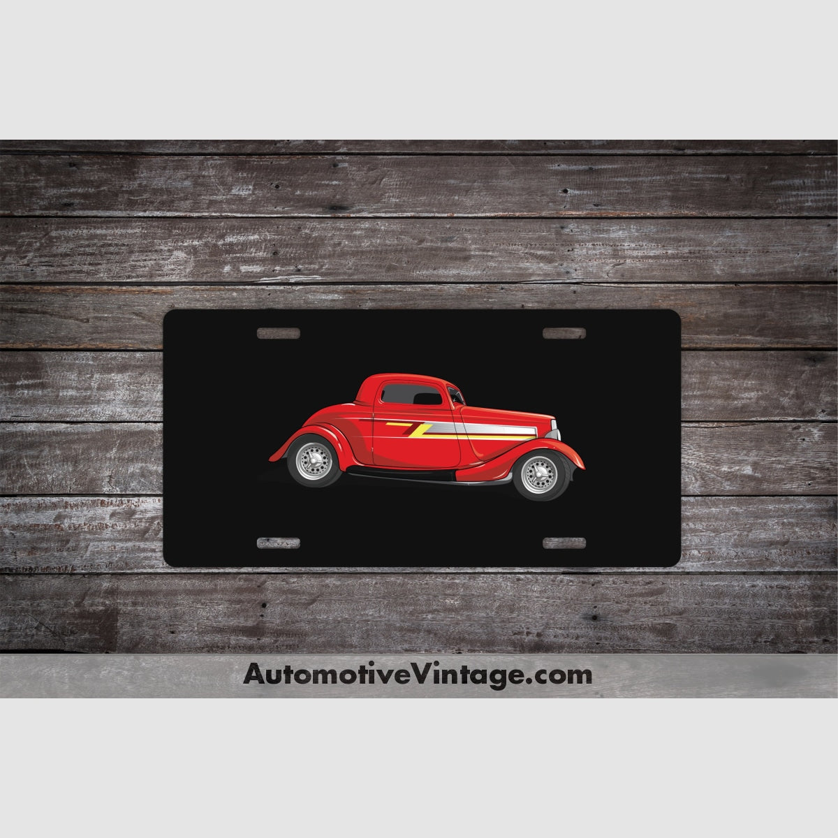 Zz Top 1933 Ford Famous Car License Plate Black
