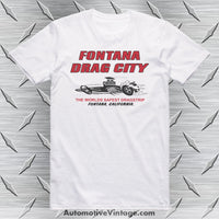 Fontana Drag City Retro Racing T-Shirt White / S T-Shirt