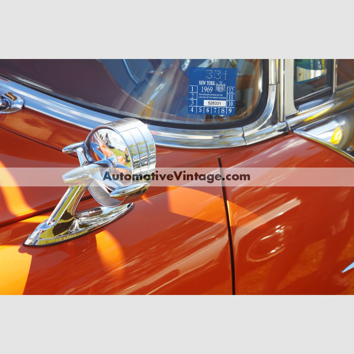 Vintage 1969 New York Windshield Inspection Sticker