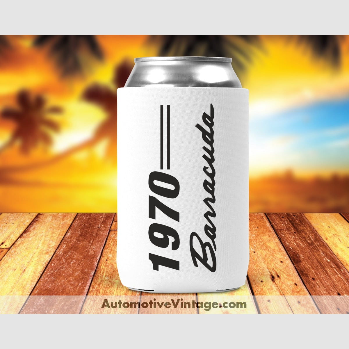 1970 Plymouth Barracuda Car Can Cooler Model