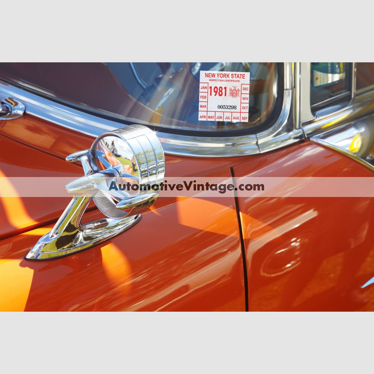 Vintage 1981 New York Windshield Inspection Sticker