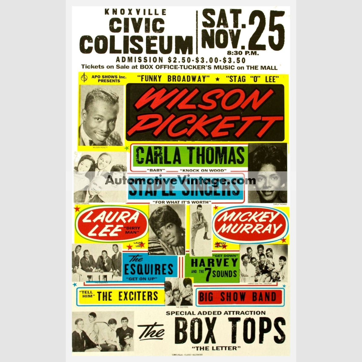 Wilson Pickett Nostalgic Music 13" X 19" Concert Poster – Automotive ...