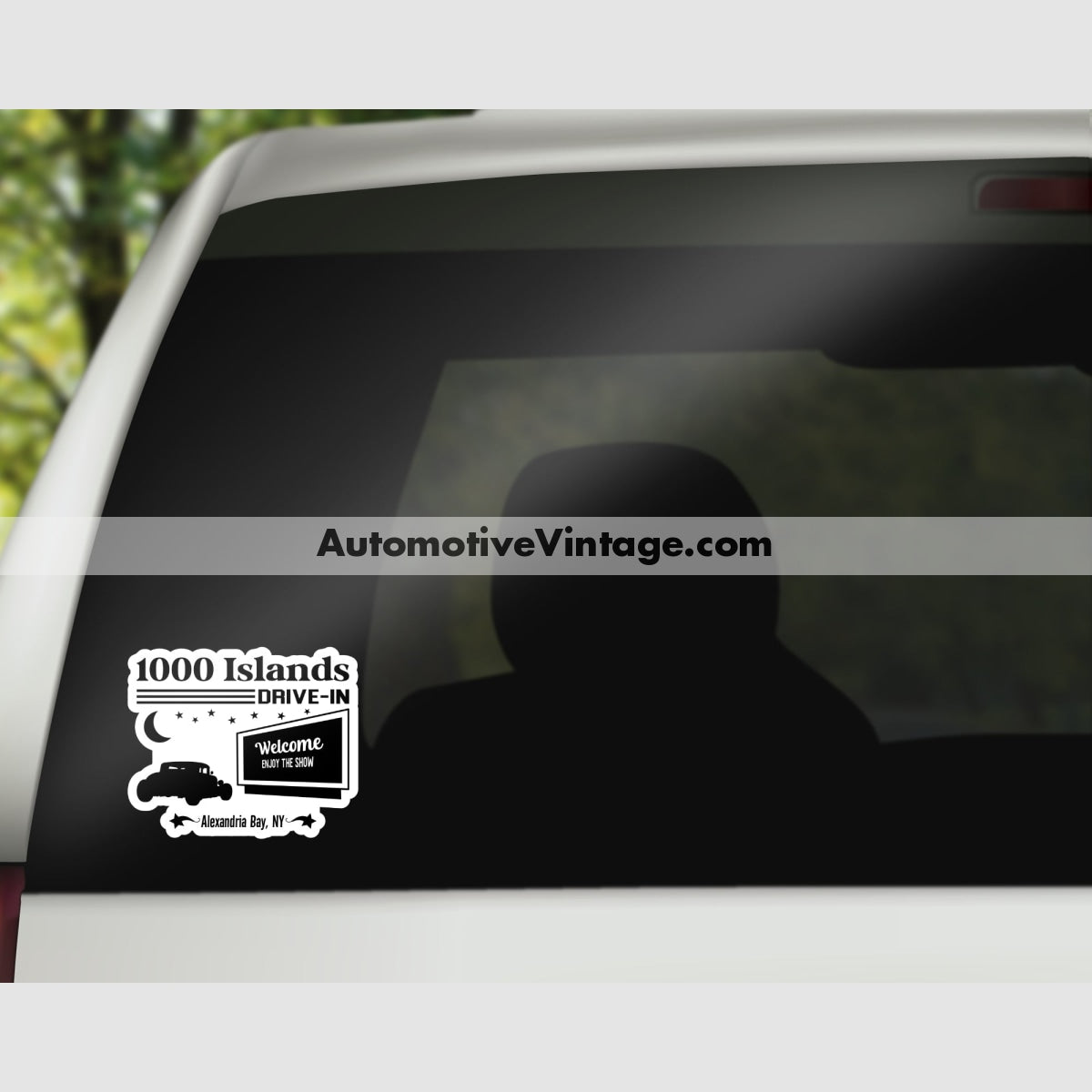 1000 Islands Drive In Alexandria Bay New York Drive-In Sticker Stickers