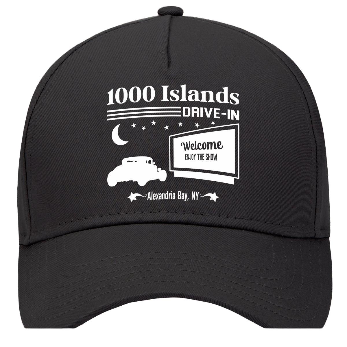 1000 Islands Drive-In Alexandria Bay New York Drive In Movie Hat Black