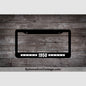 1950 Car Year License Plate Frame Black Frame - White Letters