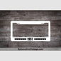 1951 Car Year License Plate Frame White Frame - Black Letters