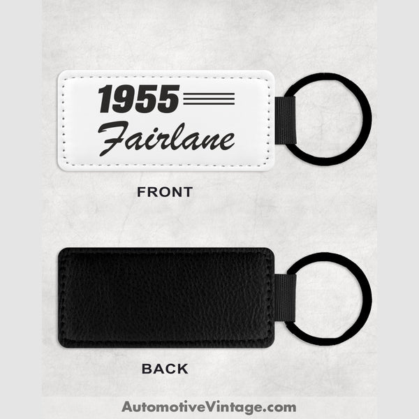 1955 Ford Fairlane Leather Car Key Chain Model Keychains