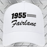 1955 Ford Fairlane Car Model Hat White
