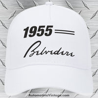 1955 Plymouth Belvedere Car Model Hat White