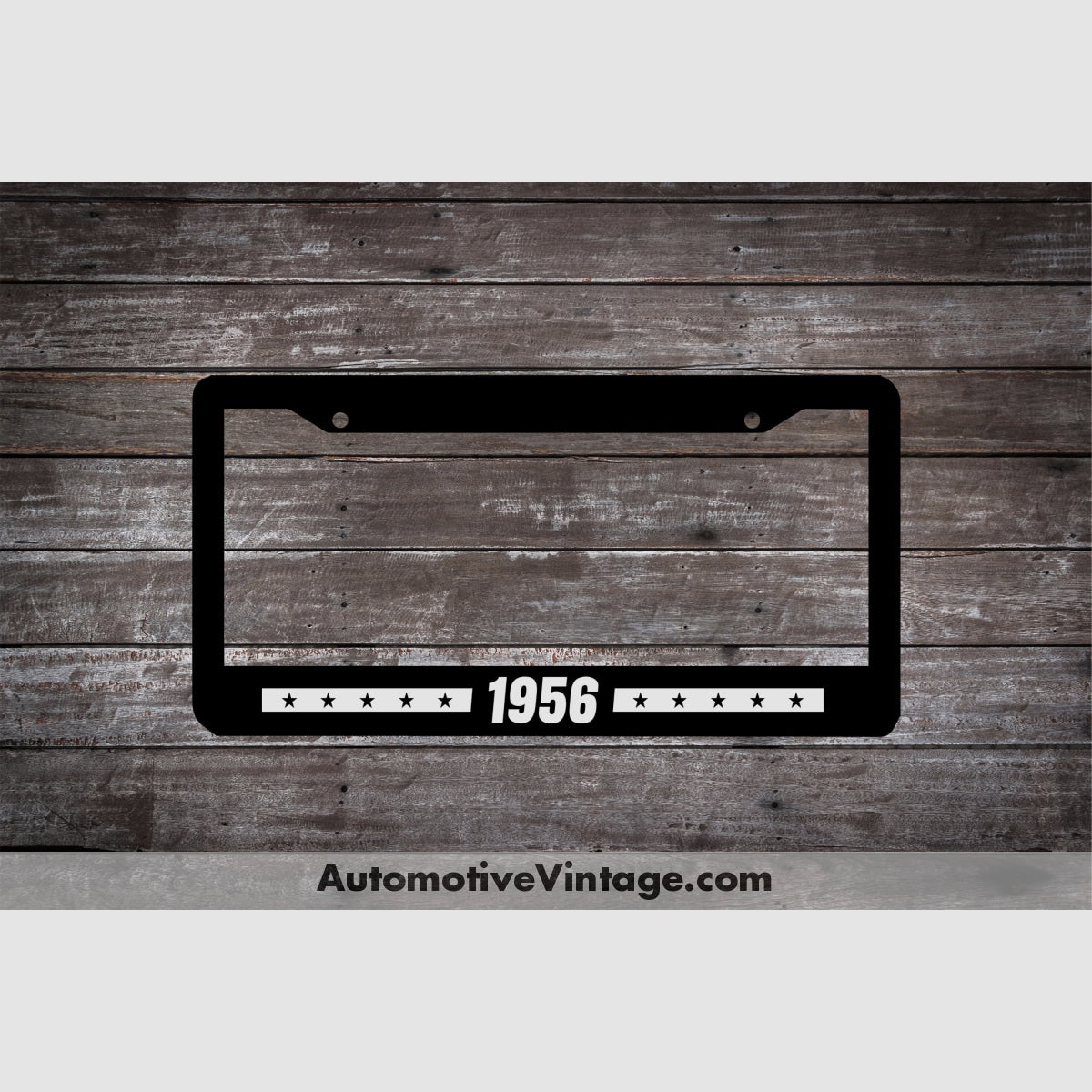 1956 Car Year License Plate Frame Black Frame - White Letters