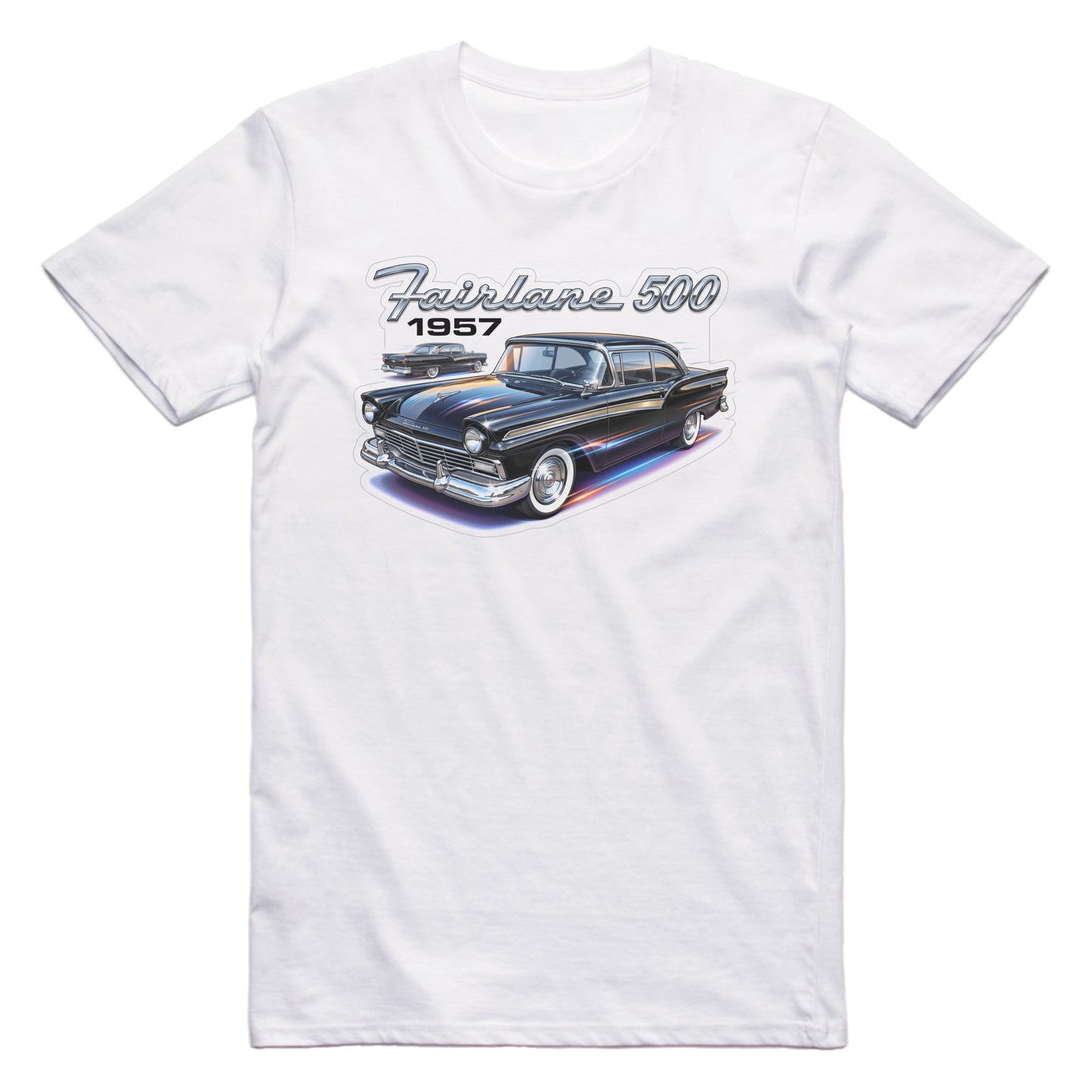 1957 57 Ford Fairlane 500 Retro Classic Car T-shirt