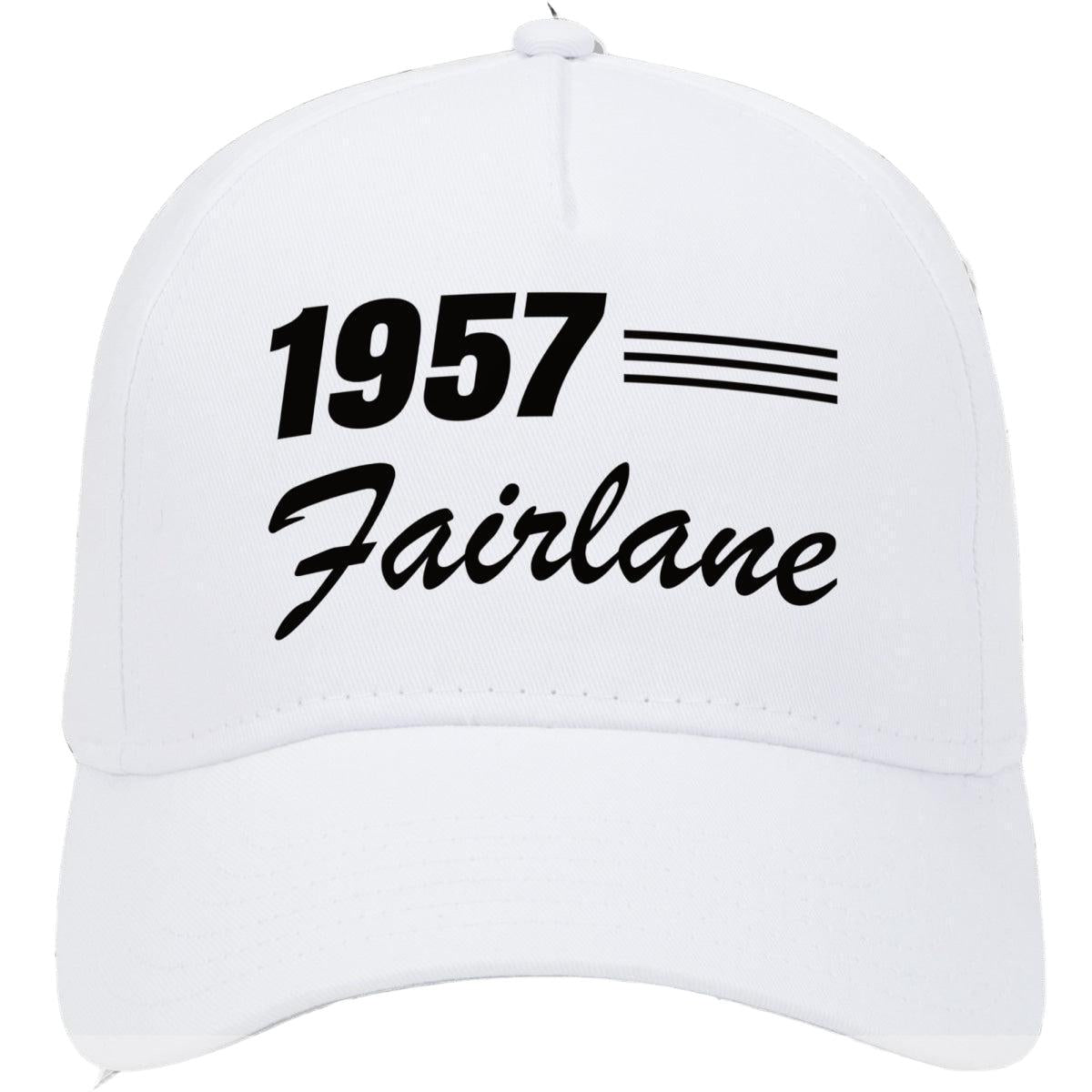 1957 Ford Fairlane Car Model Hat White