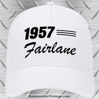 1957 Ford Fairlane Car Model Hat White