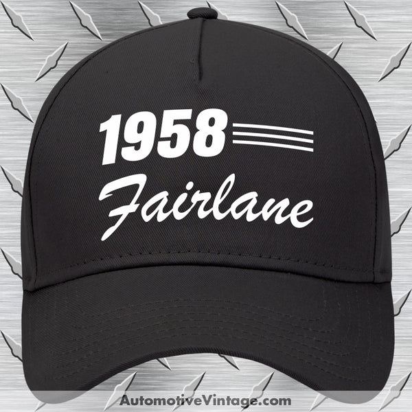 1958 Ford Fairlane Car Model Hat Black