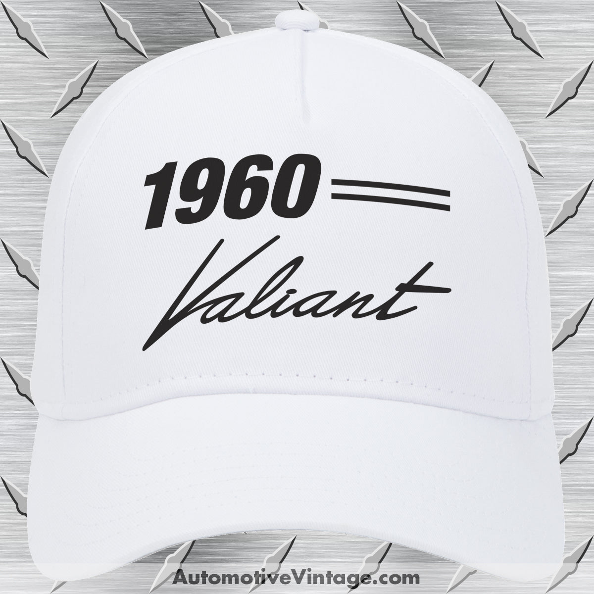 1960 60 Plymouth Valiant Car Hat White Car Model Hat