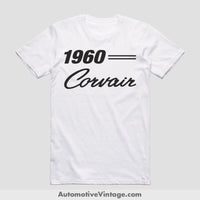 1960 Chevrolet Corvair Classic Car T-Shirt White / S Model T-Shirt