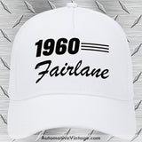 1960 Ford Fairlane Car Model Hat White
