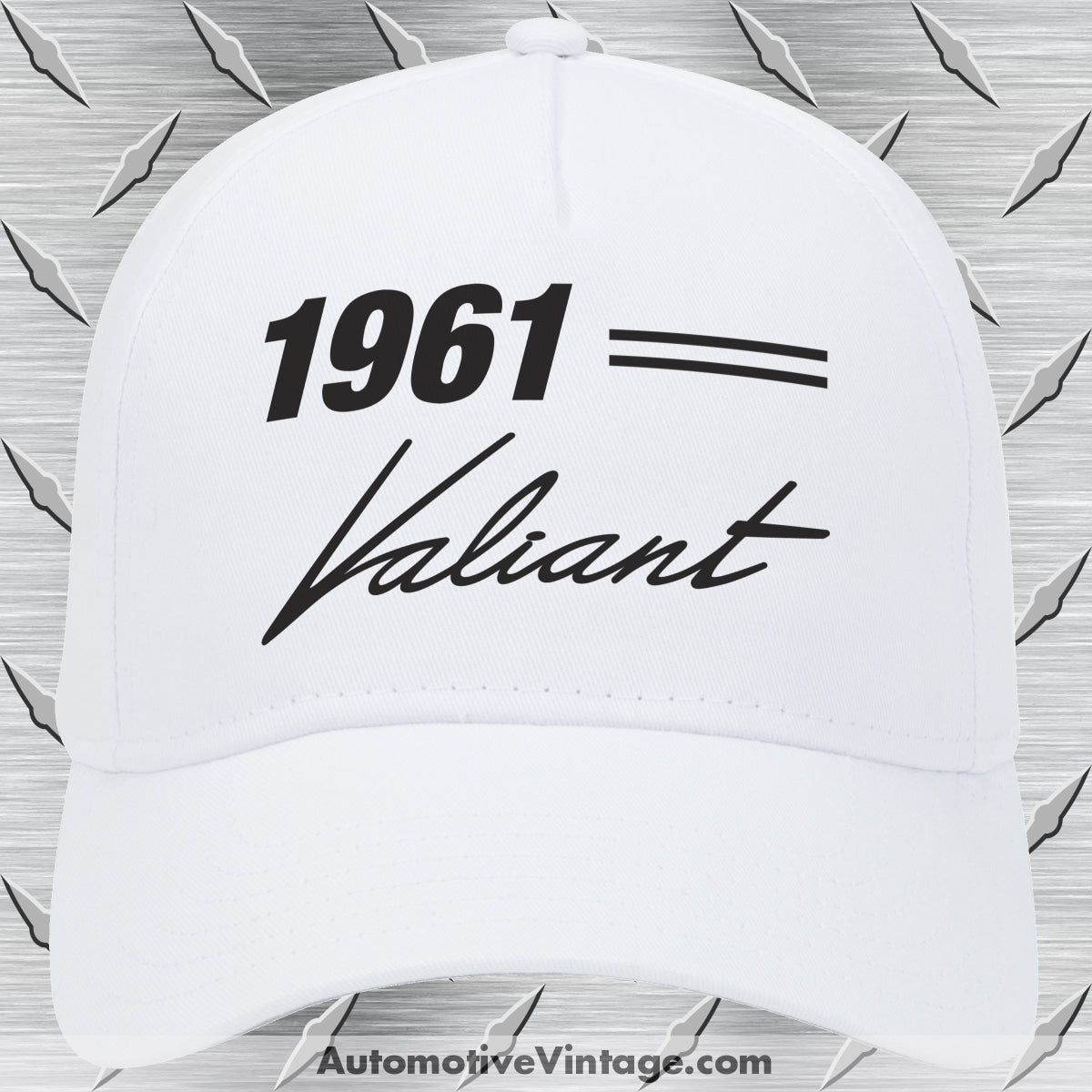 1961 61 Plymouth Valiant Car Hat White Car Model Hat