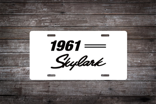 1961 61 Buick Skylark Car License Plate