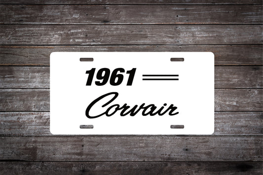 1961 61 Chevrolet Corvair Car License Plate