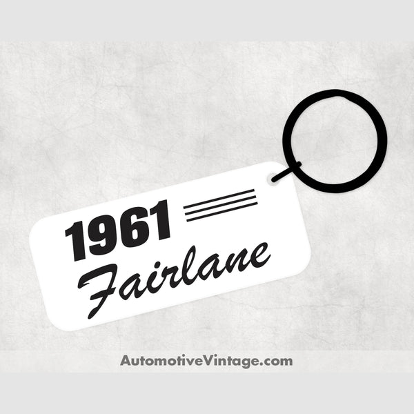 1961 Ford Fairlane Car Model Metal Keychain Keychains