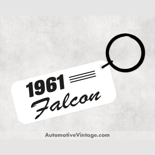 1961 Ford Falcon Car Model Metal Keychain Keychains