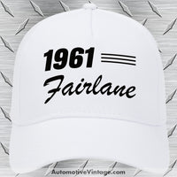 1961 Ford Fairlane Car Model Hat White