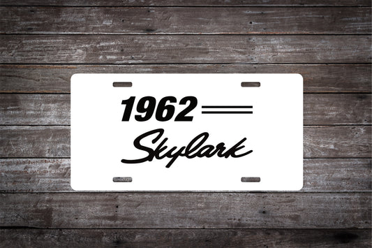 1962 62 Buick Skylark Car License Plate
