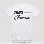 1963 Chevrolet Corvair Classic Car T-Shirt White / S Model T-Shirt